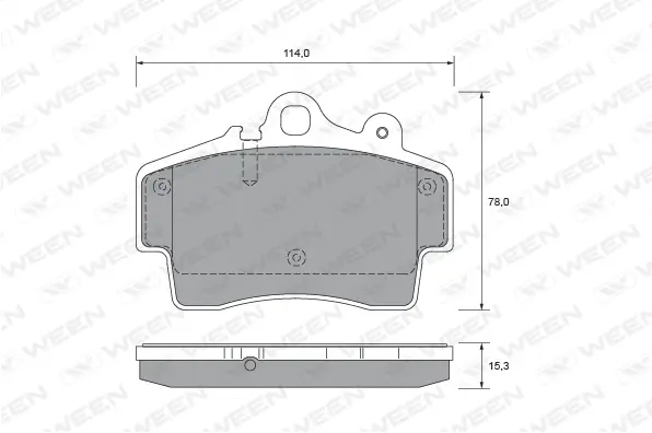 Brake Pad Set, disc brake (151-2678)