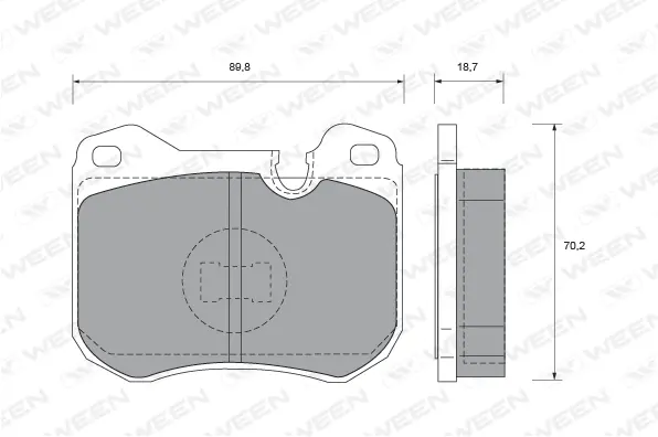 Brake Pad Set, disc brake (151-2115)