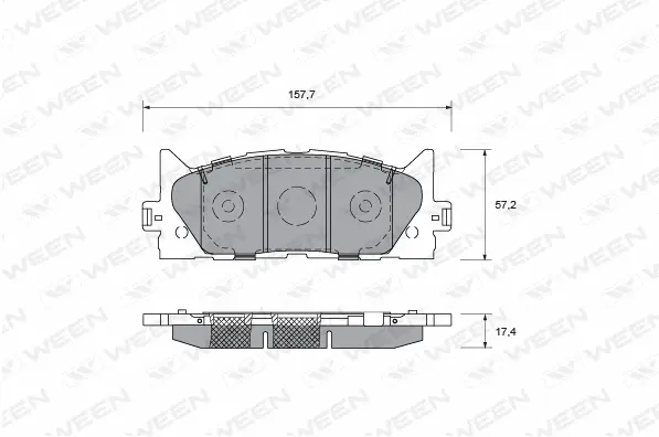 Brake Pad Set, disc brake (151-0018)