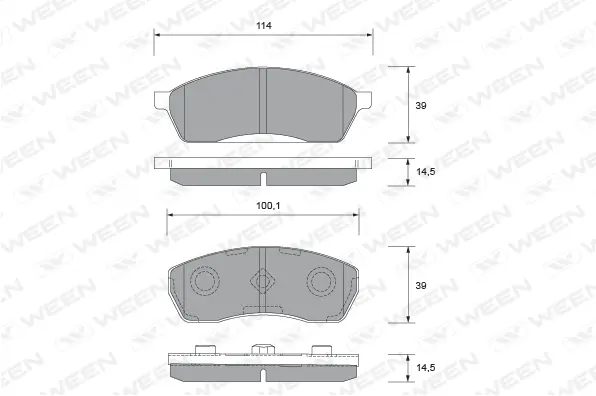 Brake Pad Set, disc brake (151-2110)
