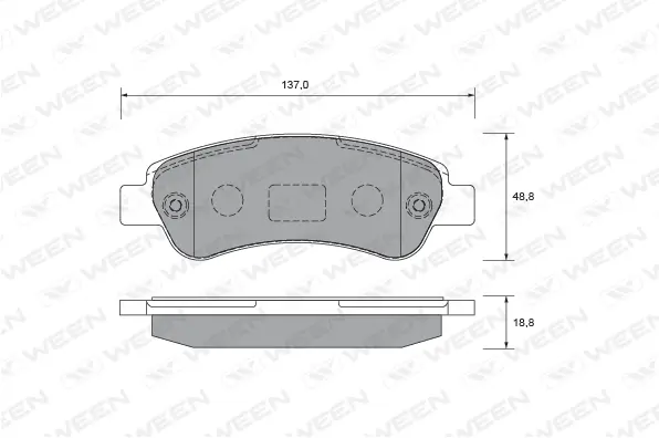 Brake Pad Set, disc brake (151-2625)