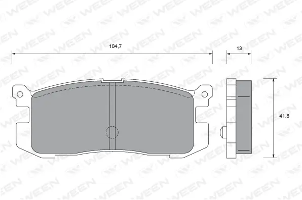 Brake Pad Set, disc brake (151-1576)