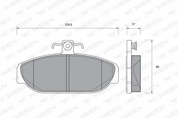 Brake Pad Set, disc brake (151-1020)