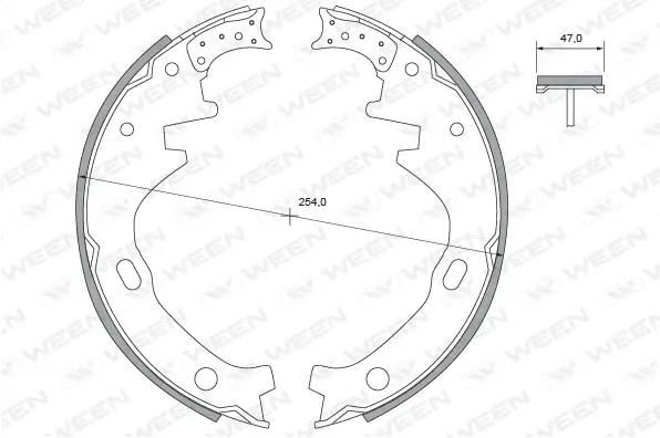 Brake Shoe Set (152-2319)