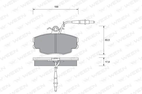 Brake Pad Set, disc brake (151-1666)