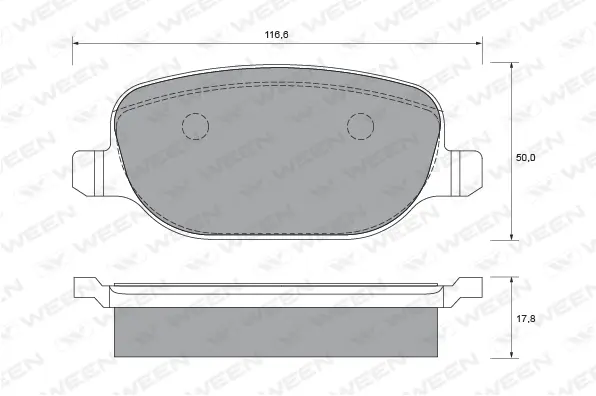 Brake Pad Set, disc brake (151-1905)
