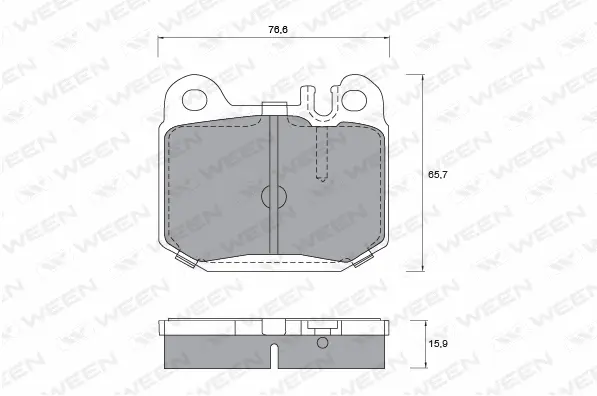 Brake Pad Set, disc brake (151-1232)