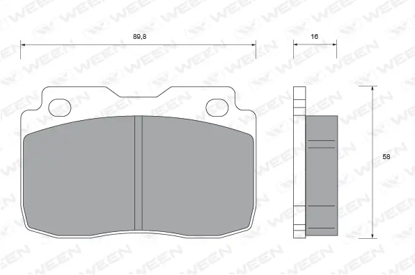 Brake Pad Set, disc brake (151-2375)