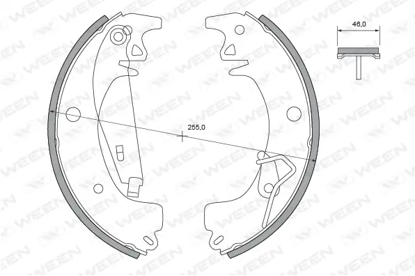Brake Shoe Set (152-2081)