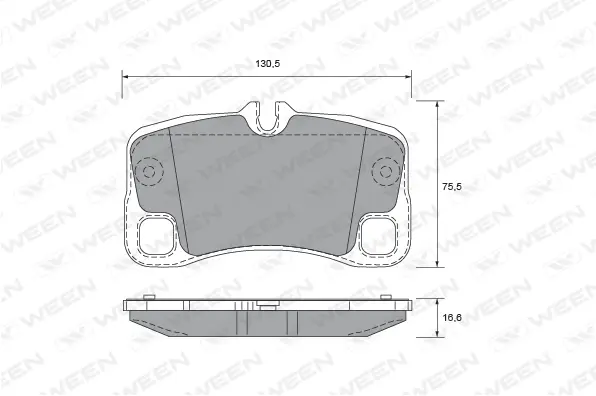 Brake Pad Set, disc brake (151-2700)