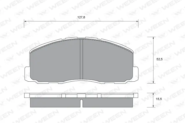 Brake Pad Set, disc brake (151-2373)