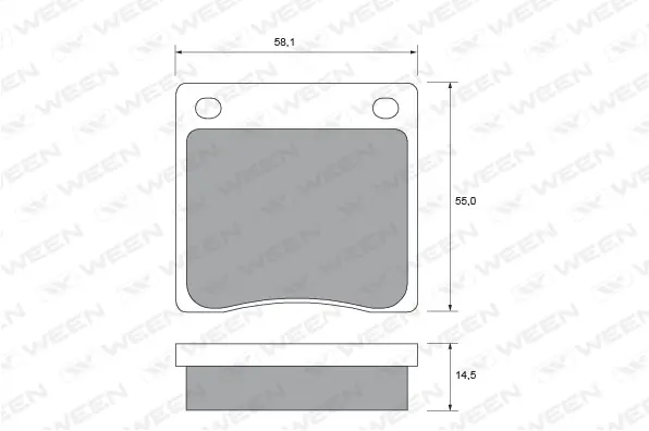 Brake Pad Set, disc brake (151-1750)