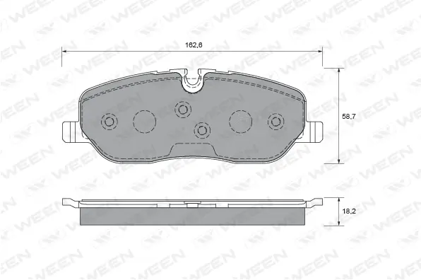 Brake Pad Set, disc brake (151-1999)