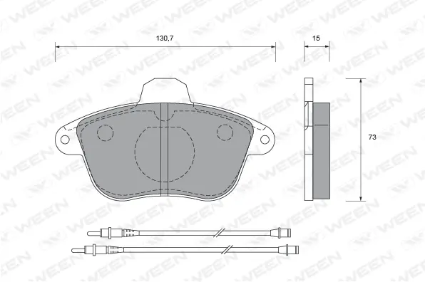 Brake Pad Set, disc brake (151-1441)