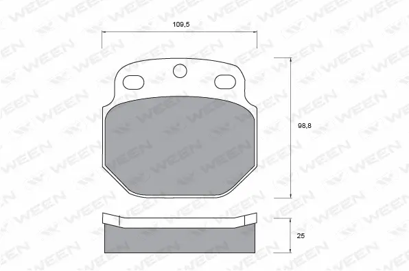 Brake Pad Set, disc brake (151-1048)