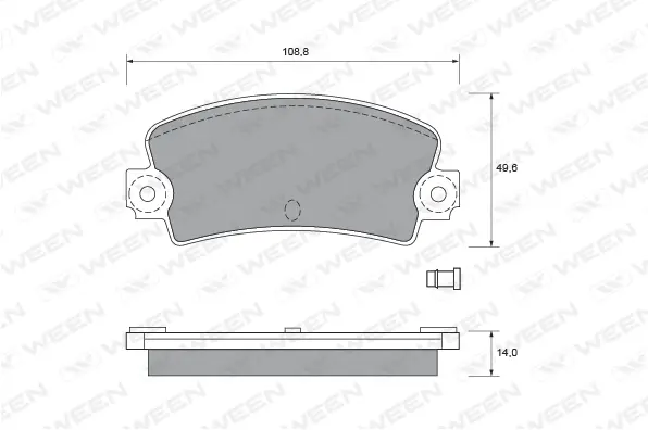 Brake Pad Set, disc brake (151-1893)