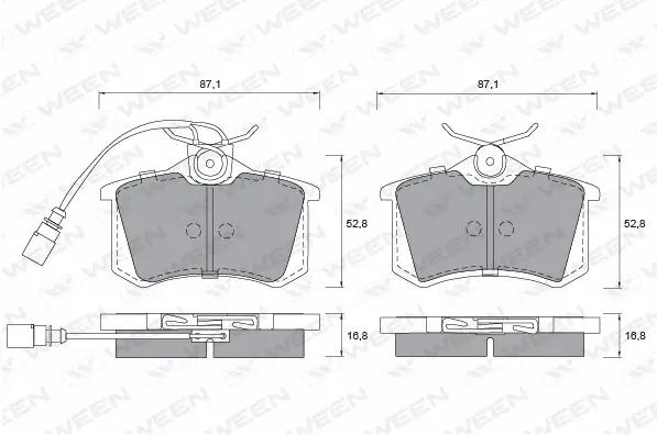 Brake Pad Set, disc brake (151-1210)