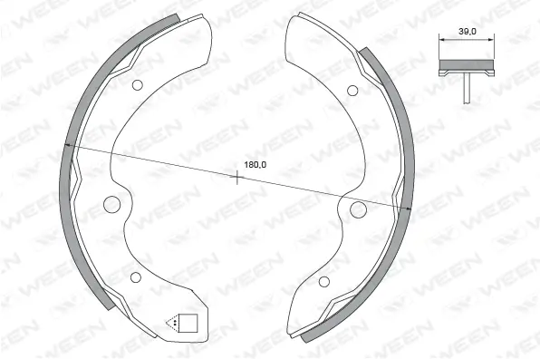 Brake Shoe Set (152-2259)