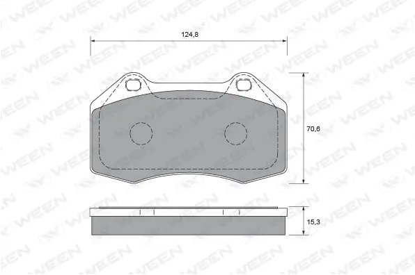 Brake Pad Set, disc brake (151-1981)