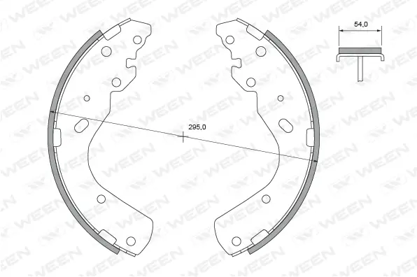 Brake Shoe Set (152-2117)