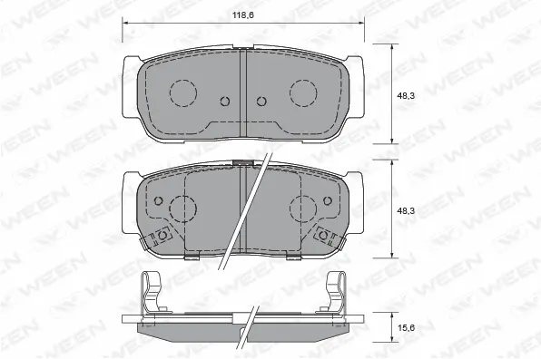 Brake Pad Set, disc brake (151-2239)