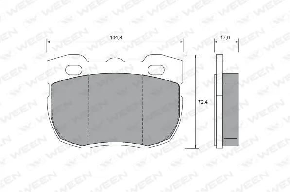 Brake Pad Set, disc brake (151-2396)