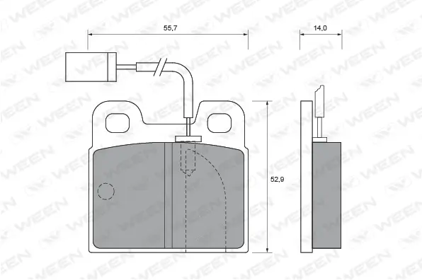 Brake Pad Set, disc brake (151-1743)