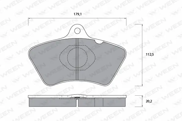 Brake Pad Set, disc brake (151-1070)