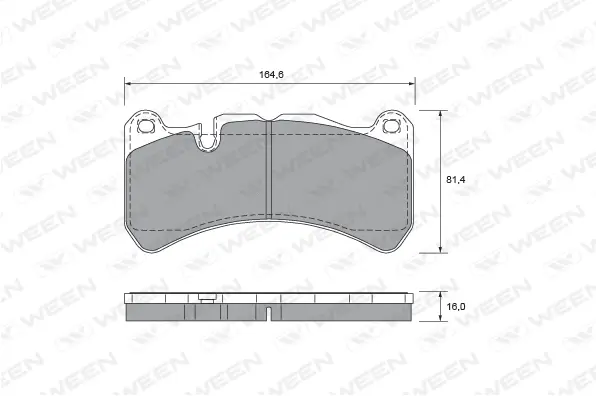 Brake Pad Set, disc brake (151-2667)
