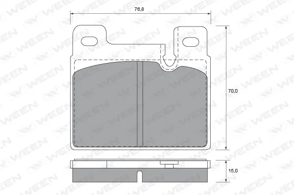 Brake Pad Set, disc brake (151-1511)