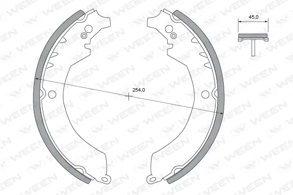Brake Shoe Set (152-2317)