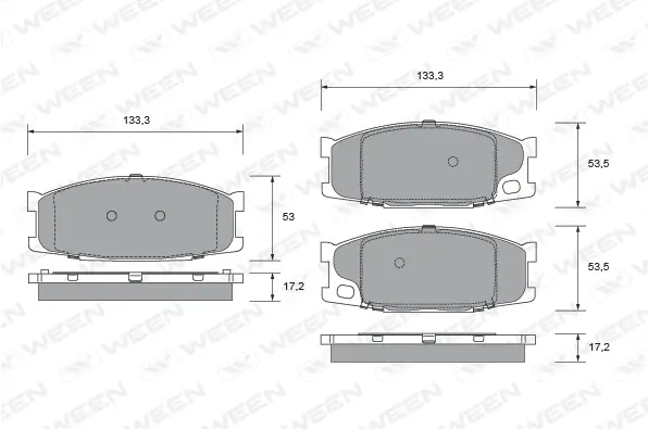 Brake Pad Set, disc brake (151-2711)