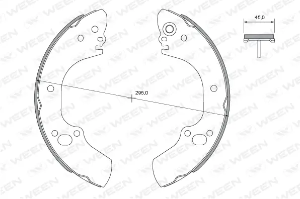 Brake Shoe Set (152-2352)