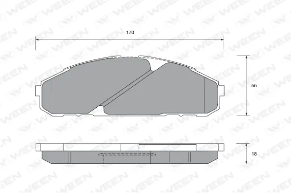 Brake Pad Set, disc brake (151-2356)