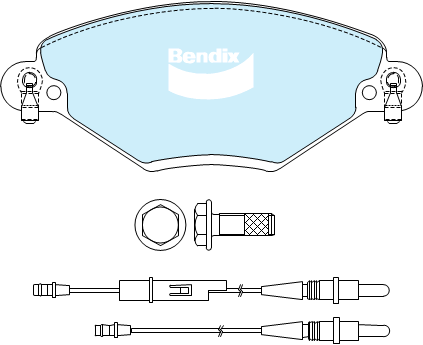 Brake Pad Set, disc brake (DB2016 EURO+)