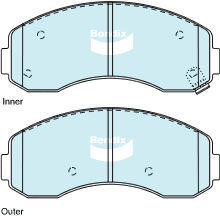Brake Pad Set, disc brake (DB1817 HD)