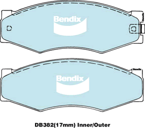 Brake Pad Set, disc brake (DB382 GCT)