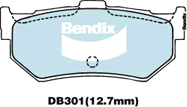 Brake Pad Set, disc brake (DB301 GCT)