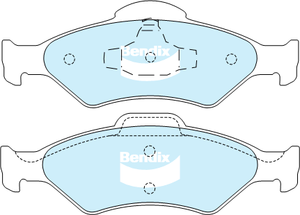 Brake Pad Set, disc brake (DB2018 HD)
