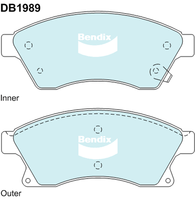 Brake Pad Set, disc brake (DB1989 GCT)