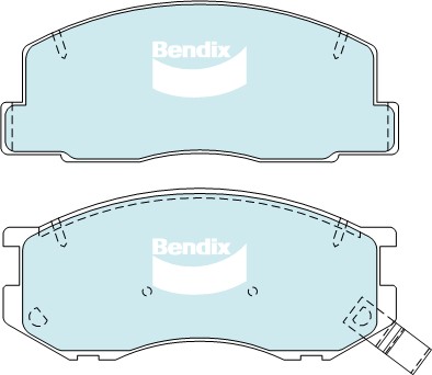 Brake Pad Set, disc brake (DB1276 4WD)