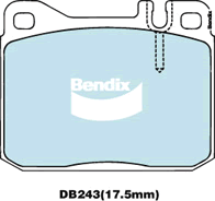 Brake Pad Set, disc brake (DB243 GCT)