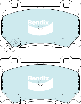 Brake Pad Set, disc brake (DB2400 GCT)