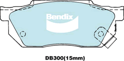 Brake Pad Set, disc brake (DB300 GCT)