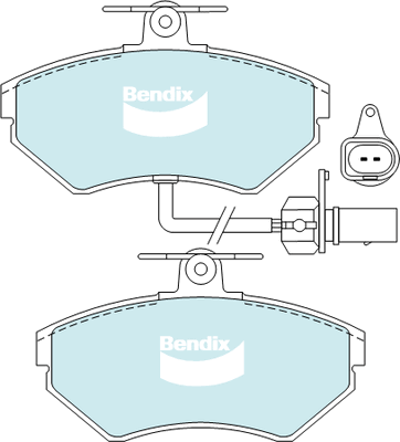 Brake Pad Set, disc brake (DB2193 EURO+)