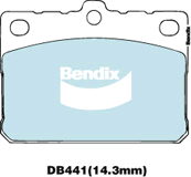 Brake Pad Set, disc brake (DB441 GCT)