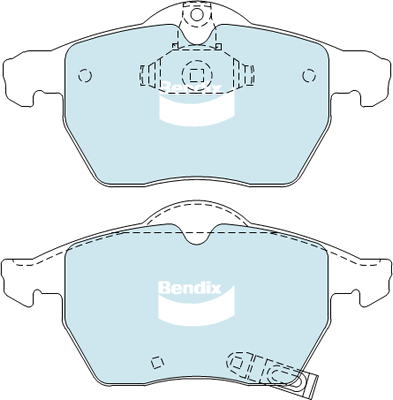 Brake Pad Set, disc brake (DB1510 GCT)