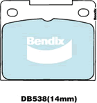 Brake Pad Set, disc brake (DB538 GCT)