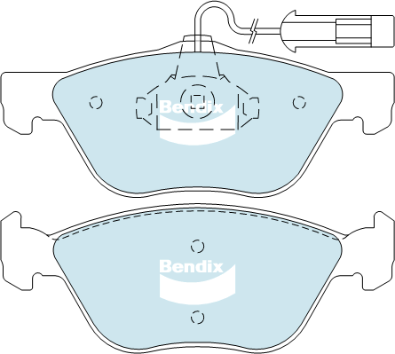 Brake Pad Set, disc brake (DB2036 EURO+)