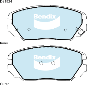 Brake Pad Set, disc brake (DB1924 GCT)